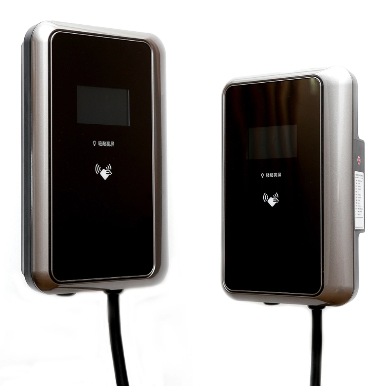 Wall-Mounted 7kw 11kw 22kw EV Charger, Plug Can Be Type 1/Type 2, Support for Setting Charging Duration and Current Size on Mobile Phones